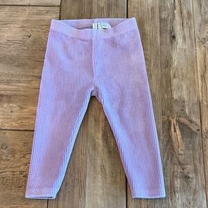 Janie and Jack Purple Corduroy Leggings 12 to 18 Months